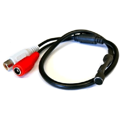 Trade Shop Traesio-mini Microfono Esterno Modulo Per Telecamere Monitor Dvr Audio Spia Ambiente -