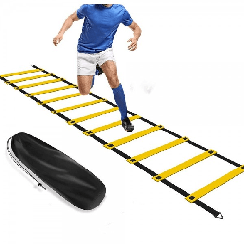 Trade Shop Traesio-scaletta Per Allenamento 6 Metri Agility Ladder Training Regolabile Con Custodia -