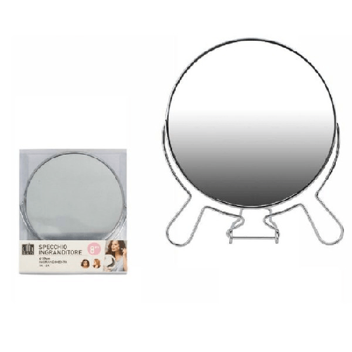 Trade Shop Traesio-specchio Per Cosmetici Rasoio Barba Trucco Make Up Ingrandimento 8′′ Pvc 07095 -