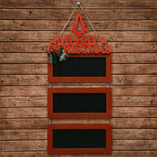 Trade Shop Traesio-lavagne In Legno Con Scritta Merry Christmas 3 Colori 57cm Decorazioni Natalizie -