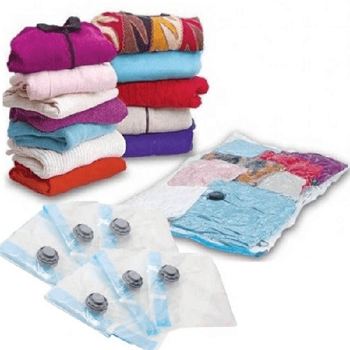 Sacchetti Buste Sottovuoto 70x100 Cm Salva Spazio Per Abiti Lenzuolo Biancheria -