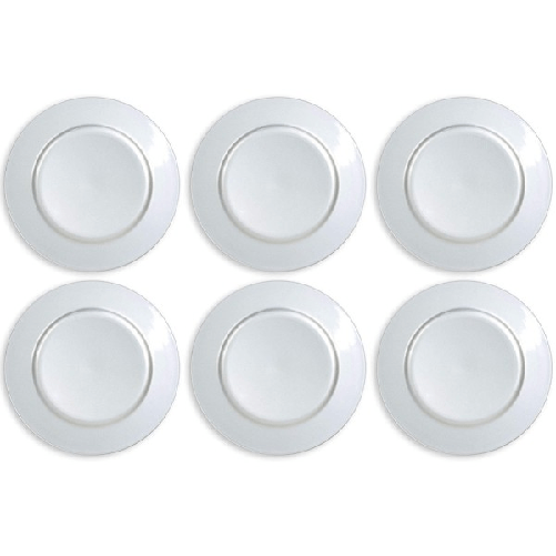 Set 6 Sottopiatti Natalizi Colore Argento Addobbi Natalizio Decorazioni Natale -