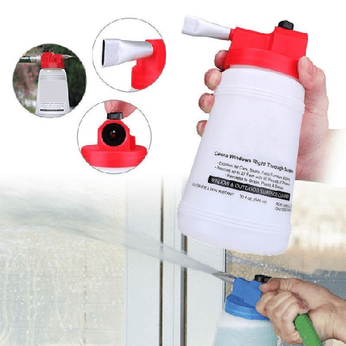 Contenitore Detergente Pulizia Vetri Auto Pompa Pulisci Finestre Fuller Crystal -