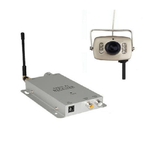 Kit Telecamera Wireles A Colori 6 Led Wifi Audio Video 200 Mt Videosorveglianza -