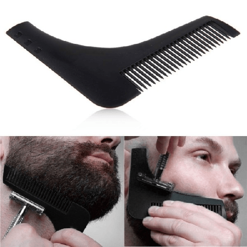 Trade Shop Traesio-pettine Barba Modella Baffi Basette Modella Regola Accorcia Rifinisce Barbiere -