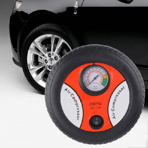 Compressore D'aria A Forma Di Ruota Gonfia Velocemente Pneumatici Bici Auto Moto -