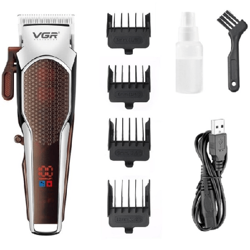 Tagliacapelli Usb Ricaricabile Professionale Cordless Con Display Digitale V-189 -