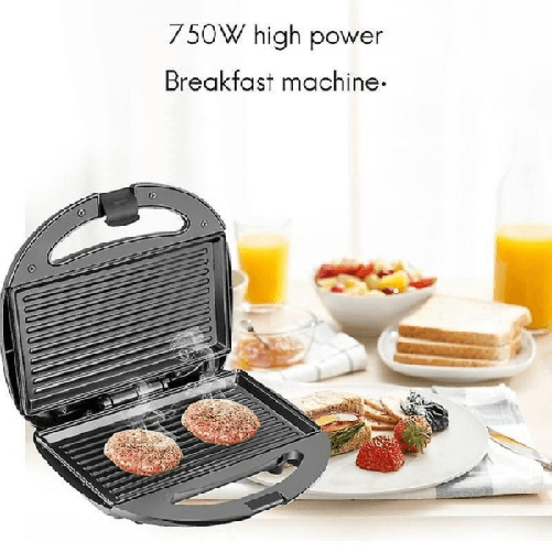 Andowl-piastra Panini Toast Bistecchiera Tostapane Griglia Grill Sandwich 750w Q-hb001 -