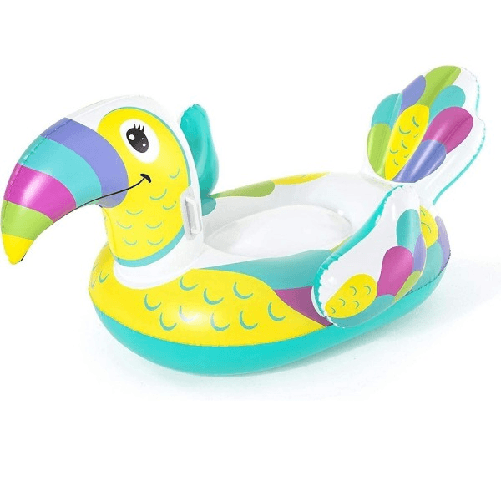 Trade Shop Traesio-gonfiabile A Forma Di Tucano Cavalcabile 173x91cm Per Bambini Con Maniglie 41437 -