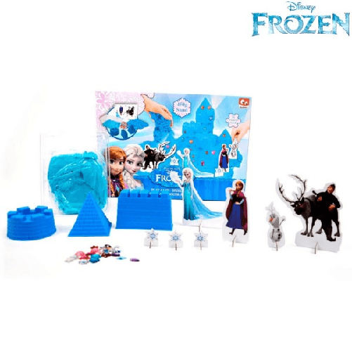 Trade Shop Traesio-frozen Castello Di Elsa Set Di Sabbia Da Modellare + Personaggi Disney Bambine -