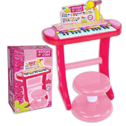 Tastiera Pianola Musicale Con Microfono Gioco Per Bambini Musica Divertimento -
