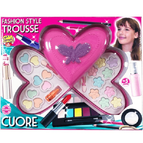 Trade Shop Traesio-trousse Fashion Style Trucco Ombretti E Rossetto Gioco Sicuro Per Bambine Età 5+ -