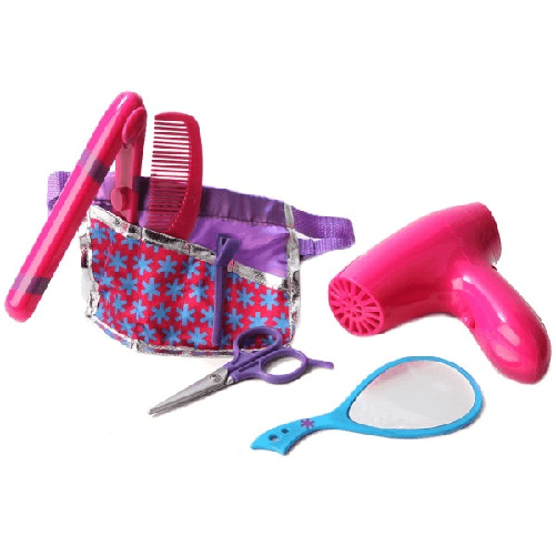 Trade Shop Traesio-set Parrucchiera Per Bambini Con Phone Piastra Specchio E Accessori Per Capelli -