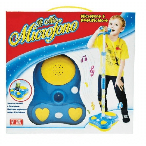 Il Mio Microfono Con Amplificatore Supporto Mp3 Smartphone Giocattolo Gioco Bambini -