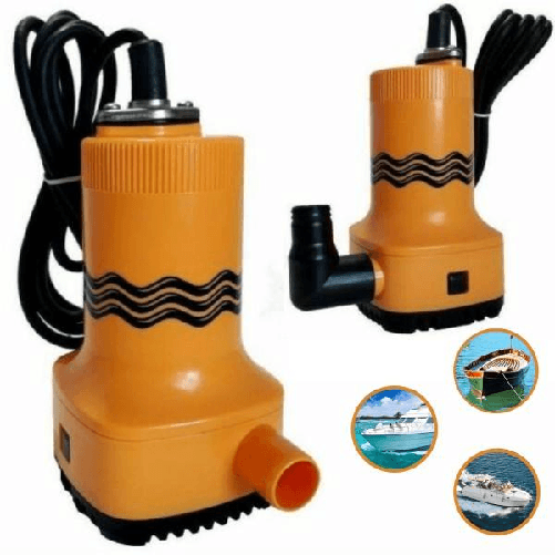 Pompa Di Sentina Automatica Ad Immersione 12v 70 Lt/min 50w Barca Gommone Acqua -