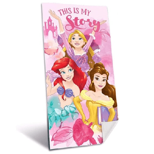 Telo Mare In Cotone Principesse Disney Ariel Asciugamano Mare Piscina Bambini -