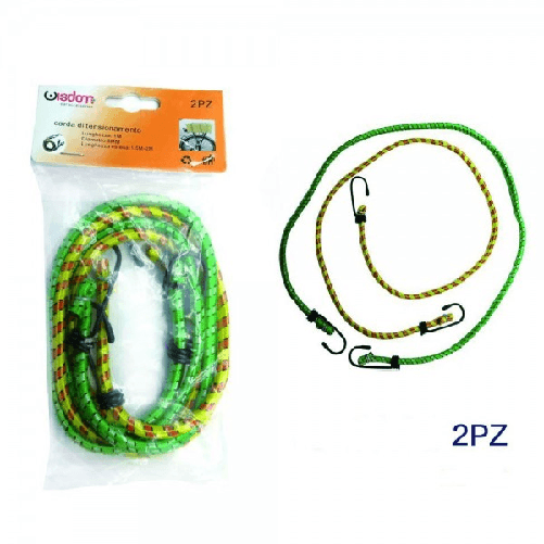 Wisdom-set 2 Pz Cinghia Corda Portapacchi 1 Mt Per Bicicletta Bici Imballaggio Xc-1699 -