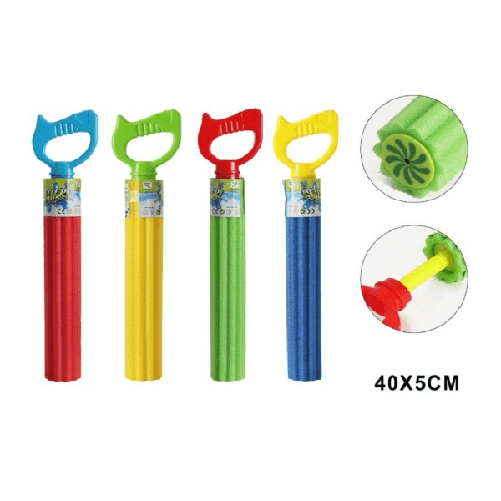 Trade Shop Traesio-pistola Acqua 40x5cm Tubo Bambini Schiuma Gioco Giardino Piscina Spiaggia 605479 -