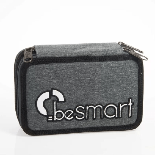 Astuccio Portapastelli Triplo York Grigio Be Smart Portapenne Accessori Scuola -