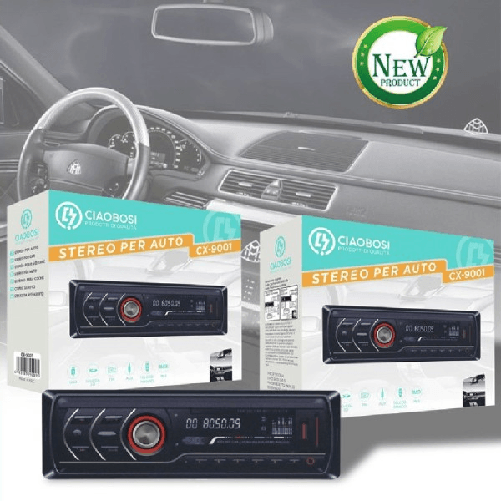 Linq-autoradio Stereo Per Auto Lettore Mp3 Bluetooth Aux Usb Sd Telecomando Cx-9001 -