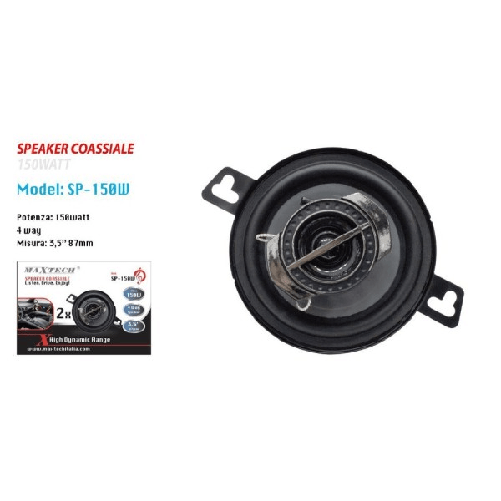 Casse Per Auto 150w 4 Vie Audio Volume Speaker Coassiale Musica Maxtech Sp-150w -