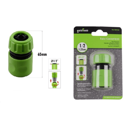 Kaela-connettore Con Innesto Rapido Con Acquastop Per Tubo Da 1/2′′ 1.25cm 65mm 90022 -