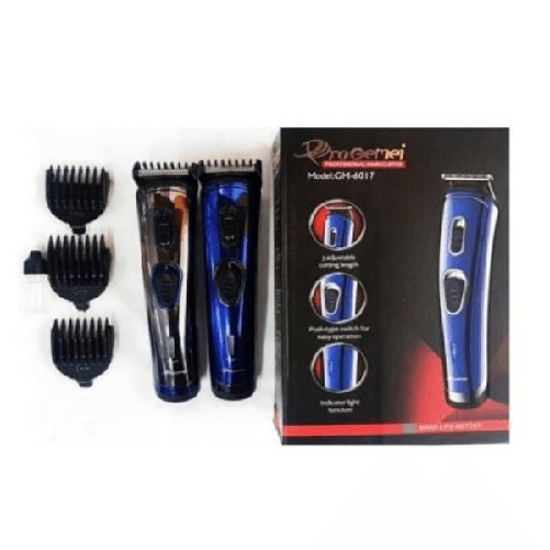 Maxtech-tagliacapelli Professionale Ricaricabile A Batteria Blu O Grigia Geemy Gm-6017 -