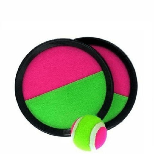 Trade Shop Traesio-set 2 Racchette Catch Ball Con Pallina Gioco Spiaggia Mare Estate -