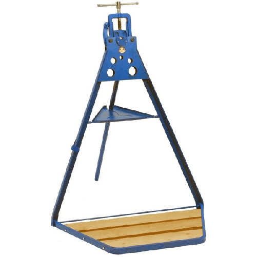 Cavalletto Portatile Idraulico 3" Pollici Morsa Banco Tubi Da Lavoro Idraulico -