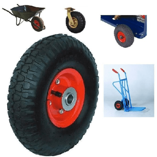 Ruota Gomma Pneumatica Avo Con Camera D'aria Diametro 260x85 Per Carrelli -