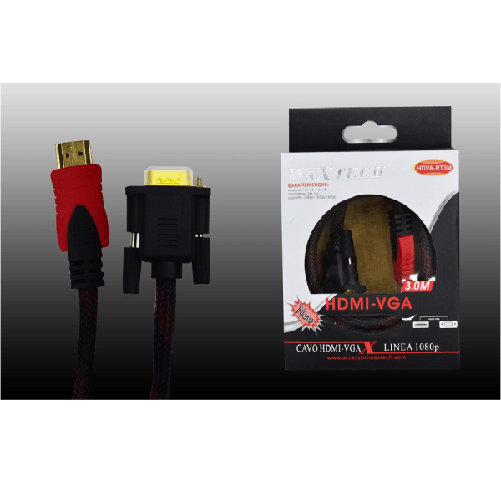 Cavo Hdmi A Vga Telato 3 Metri 1080p Video Pc Lettori Hdmi Maxtech Hdva-rt3m -