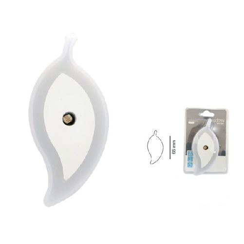 Trade Shop Traesio-luce Notturna A Led Forma Foglia Luce Bianca Lampada Per Camera Corridoio Dt2194 - Wisdom-luce Notturna A Led Forma Foglia Luce Bia