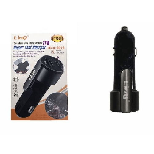 Caricabatterie Adattatore Caricatore Rapido Auto Pd+qc3.0 Super Fast 27w C-tp3036 -