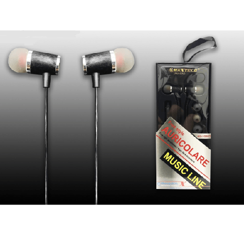 Auricolari Orecchie Cuffie Per Smartphone Microfono Con Filo Volume Maxtech Au-1g003 -