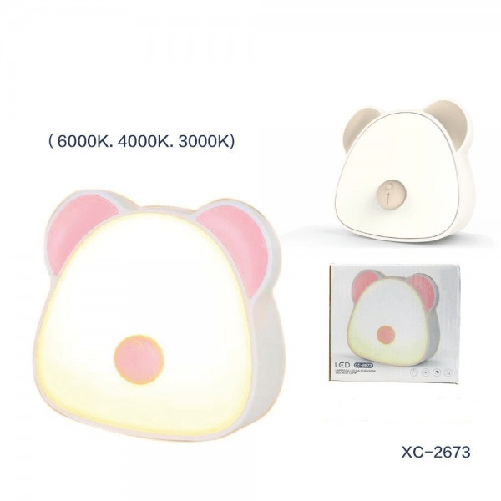 Lampada A Led Scrivania Tavolo Orsetto 3 Modalita' Luce 6000k 4000k 3000k Xc2673 -