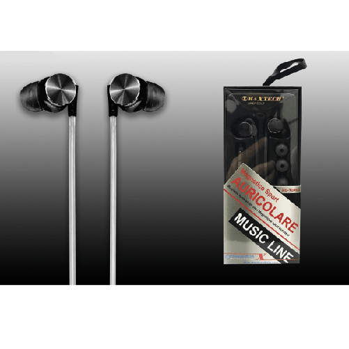 Auricolari Cuffie Orecchio Per Smartphone Microfono Da Viaggio Volume Maxtech Au-1g001 -