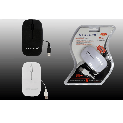 Maxtech-mini Mouse Ottico Usb 2.0 Con Filo Per Computer Notebook Pc Portatile Maxtech M-z009 -