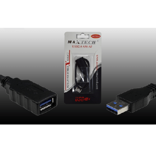 Cavo Prolunga Usb 2.0 0.2mt Maschio A Femmina Per Pc Computer Maxtech Usb2.0f-m0.2m -