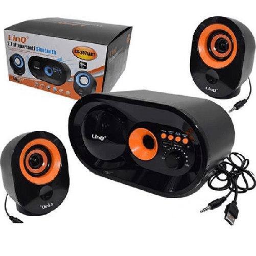 Linq-altoparlanti Speaker Bluetooth Radio Fm Casse Usb Tf Aux Microsd Luci Led Cs-2071akt -
