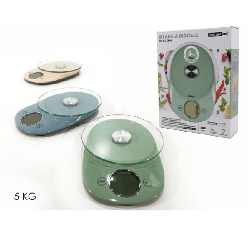 Kaela-bilancia Cucina Digitale Fino A 5kg Display Lcd Autospegnimento 3 Colori 690225 -
