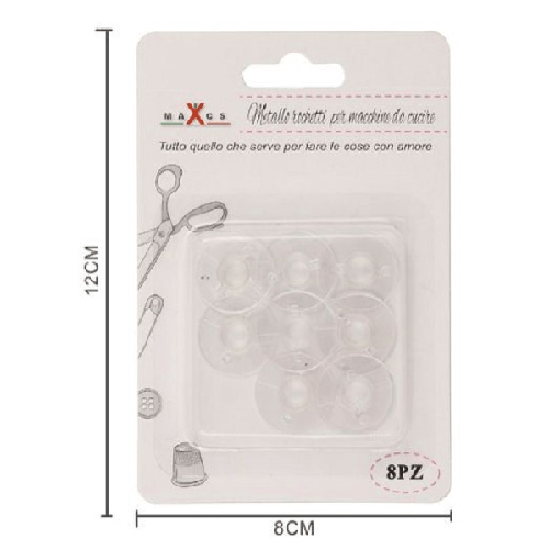 Kaela-set 8 Rocchetti Spolina Plastica Bobine Raccogli Filo Per Macchina Cucire 87533 -