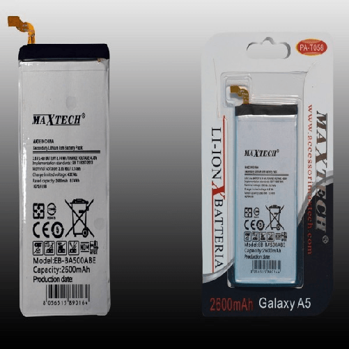 Batteria Compatibile Per Samsung Galaxy A5 Maxtech A Litio 2600mah Pa-t058 -
