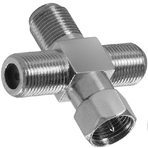 Connettore Adattatore Per Cavo Antenna Satellitare A Croce Televisore Maxtech C-004 -