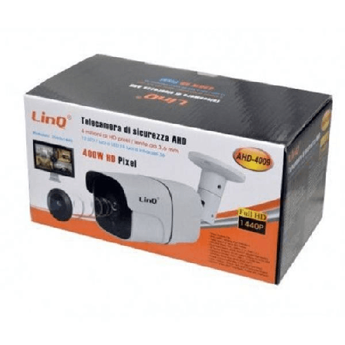 Telecamera Di Sicurezza Per Dvr Ahd Visione Notturna 3.6mm 400w 1440p Ahd-4009 -