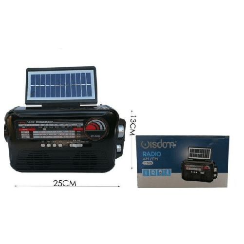 Wisdom-radio Fm Am Portatile Ricarica Solare Speaker Bluetooth Microsd Usb Tf Xc-5004 -