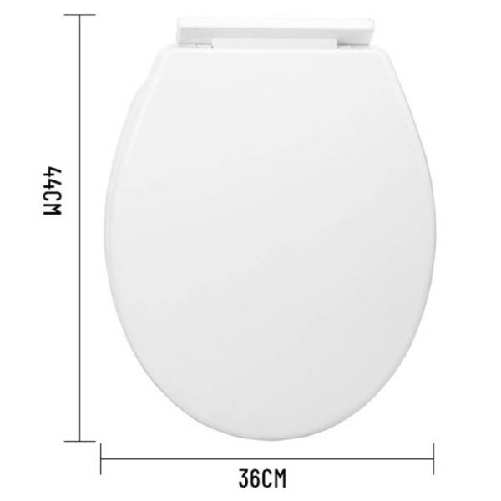 Kaela-copriwater Universale In Plastica Super Resistente 44x36cm Colore Bianco 59014 -