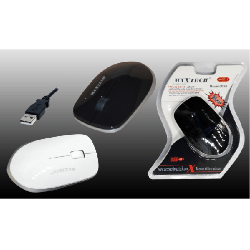 Mouse Ottico Usb 2.0 2.4 Ghz Per Computer Pc Portatile Notebook Maxtech M-z011f -