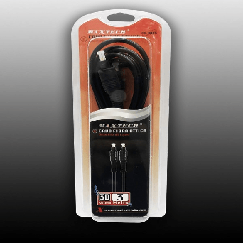 Cavo Fibra Ottica Da 3 Metri Digital Surround Audio Digitale 3d Maxtech Fo-d003 -