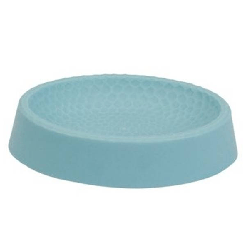 Piattino Per Sapone Azzurro Lavorato Portasaponetta Moderno Accessori Bagno 79796 -