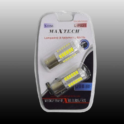 Maxtech-lampadine Di Retromarcia Ba15s 12v - 24v / 33led Ultra Luminose Maxtech L-p031 -